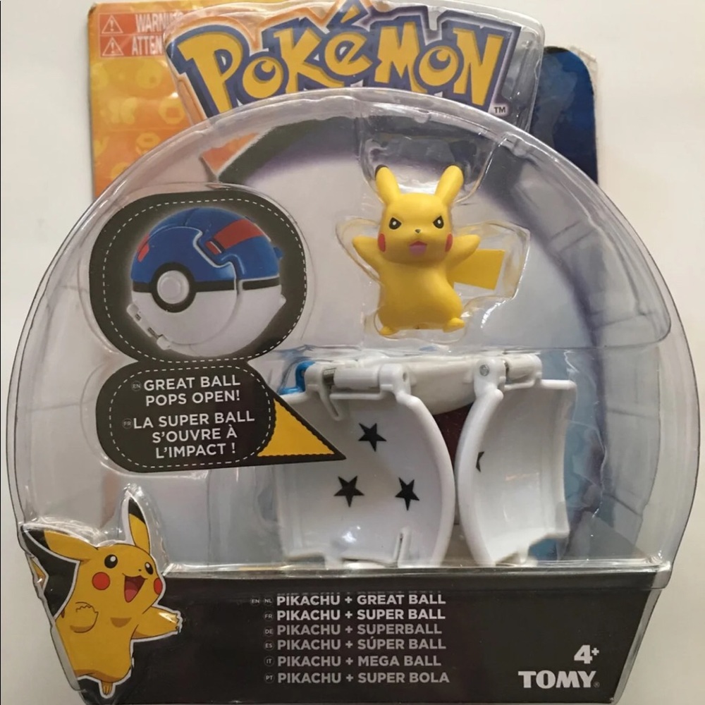 Pokemon Pikachu Great Ball - Tomy - Brand New